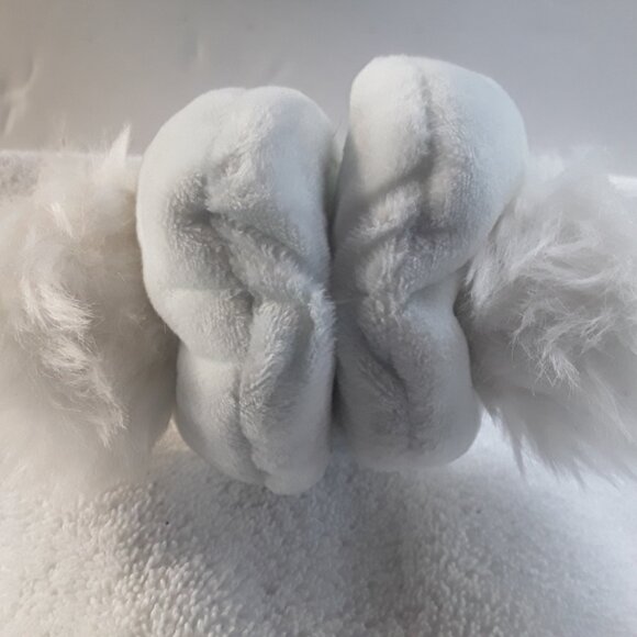 NWT Velvet Touch Slippers ladies (6/7.5) (s/m) light turquoise/white - Picture 5 of 5